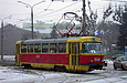 Tatra-T3SU #1849 8-го маршрута на улице Плехановской на перекрестке с улицей Полевой
