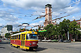 Tatra-T3SU #1851 6-го маршрута на улице Полтавский шлях возле улицы Конева