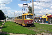 Tatra-T3SU #1851-1852 на улице Героев труда в районе одноименной стании метро