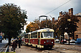 Tatra-T3SU #1877-1878 6-го маршрута на Московском проспекте возле универмага "Харьков"