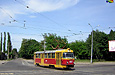 Tatra-T3SU #1887 на перекрестке улиц Полевой и Плехановской