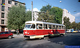 Tatra-T3SU #3003 1-го маршрута на улице Красноармейской в районе улицы Коцарской