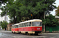 Tatra-T3SU #3003-3004 3-го маршрута на улице Грековской возле улицы Рыбасовской