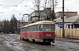 Tatra-T3SU #3003-3004 3-го маршрута во въезде Чапаева в районе улицы Черепановых