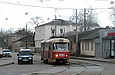 Tatra-T3SU #3005 6-го маршрута на улице Грековской возле площади Ирины Бугримовой