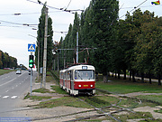Tatra-T3A #3005-3006 23-го маршрута на проспекте Тракторостроителей возле улицы Героев труда