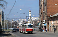 Tatra-T3A #3005-3006 3-го маршрута на улице Грековской возле улицы Воскресенской