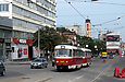 Tatra-T3A #3005-3006 3-го маршрута на улице Полтавский шлях возле улицы Котляра