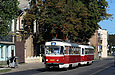 Tatra-T3A #3005-3006 3-го маршрута на улице Гольдберговской в районе улицы Киевской