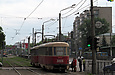 Tatra-T3SU #3005-3006 3-го маршрута на улице Полтавский шлях в районе улицы Клапцова