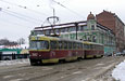 Tatra-T3SU #3007-3008, маршрут 3, на Лопанском мосту в самом начале улицы Полтавский шлях