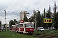 Tatra-T3SU #3007-3008 20-го маршрута на улице Клочковской возле перекрестка с улицей Тобольской
