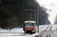 Tatra-T3SU #3007 12-го маршрута на Белгородском шоссе возле конечной станции "Лесопарк"