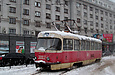 Tatra-T3SU #3007 12-го маршрута на конечной станции "Южный вокзал"