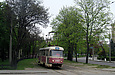 Tatra-T3SU #3007 12-го маршрута на проспекте Правды в районе улицы Ромена Роллана
