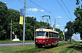Tatra-T3SU #3007 12-го маршрута на Белгородском шоссе в районе остановки "Улица Макаренко"