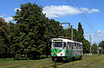 Tatra-T3SUCS #3007 27-го маршрута на улице Академика Павлова возле Парка Памяти