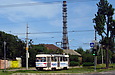 Tatra-T3SUCS #3007 8-го маршрута на Салтовском шоссе возле перекрестка с проспектом Льва Ландау
