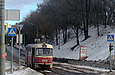 Tatra-T3SU #3008 12-го маршрута на спуске Пассионарии возле улицы Клочковской