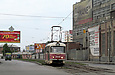 Tatra-T3SU #3008 12-го маршрута на улице Красноармейской возле улицы Чеботарской