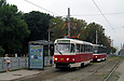 Tatra-T3SUCS #3008 27-го маршрута на площади Защитников Украины возле Московского проспекта