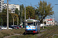 Tatra-T3SUCS #3008 28-го маршрута на улице Академика Павлова в районе станции метро "Студенческая"