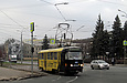 Tatra-T3SUCS #3008 27-го маршрута поворачивает с улицы Плехановской на улицу Полевую