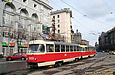 Tatra-T3SU #3009-3010 6-го маршрута на площади Розы Люксембург
