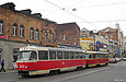 Tatra-T3SU #3009-3010 3-го маршрута на улице Университетской напротив улицы Кооперативной