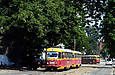 Tatra-T3SU #3009-3010 3-го маршрута на улице 1-й Конной Армии напротив улицы Киевской