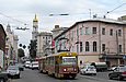Tatra-T3SU #3009-3010 3-го маршрута на улице Университетской возле улицы Кооперативной