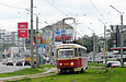 Tatra-T3SU #3009 20-го маршрута на улице Клочковской в районе улицы Ивановской