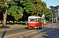 Tatra-T3SU #3009 8-го маршрута на улице Плехановской в районе одноименного переулка