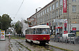Tatra-T3SUCS #3009 5-го маршрута на площади Защитников Украины возле улицы Военной