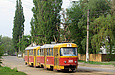 Tatra-T3SU #3011-3012 3-го маршрута на улице Октябрьской Революции возле конечной станции "Новожаново"