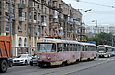 Tatra-T3SU #3011-3012 3-го маршрута на улице Университетской напротив Рыбной площади