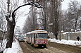 Tatra-T3SU #3011-3012 3-го маршрута на улице Гольдберговской в районе улицы Киевской
