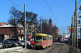Tatra-T3SU #3013-3014 3-го маршрута на улице Полтавский шлях в районе улицы Клапцова