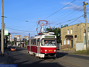 Tatra-T3SUCS #3013 27-го маршрута на улице Гольдберговской в районе Лелюковского переулка