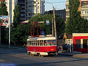 Tatra-T3SUCS #3013 27-го маршрута на улице Гольдберговской напротив Молчановского переулка