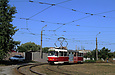 Tatra-T3SUCS #3013 29-го маршрута разворачивается на конечной "Новожаново"