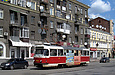 Tatra-T3SUCS #3013 6-го маршрута на Московском проспекте в районе Гимназической набережной