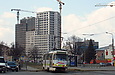 Tatra-T3SUCS #3013 8-го маршрута на Московском проспекте возле станции метро "Защитников Украины"