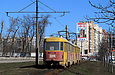 Tatra-T3SU #3013-3014 3-го маршрута на улице Полтавский шлях в районе улицы Елизарова