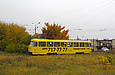Tatra-T3SU #3015 20-го маршрута на конечной станции "Улица Новгородская"