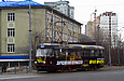 T3-ВПСт #3015 12-го маршрута поворачивает с улицы Клочковской в сторону Новоивановского моста