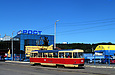 Tatra-T3SU #3016 20-го маршрута в Рогатинском проезде в районе Ивановского переулка