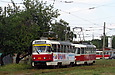 T3-ВПСт #3016 и Tatra-T3M #395 на улице Академика Павлова возле перекрестка с улицей Сабуровской