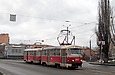 Tatra-T3SU #3017-3018 3-го маршрута во въезде Чапаева напротив Нетеченксой набережной