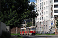 Tatra-T3SU #3017-3018 3-го маршрута на улице Грековской напротив Ващенковского переулка